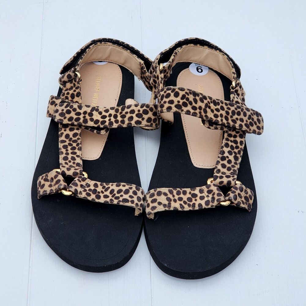 Stuart Weitzman Wmn Brown Cheetah Print Suede Vai… - image 8